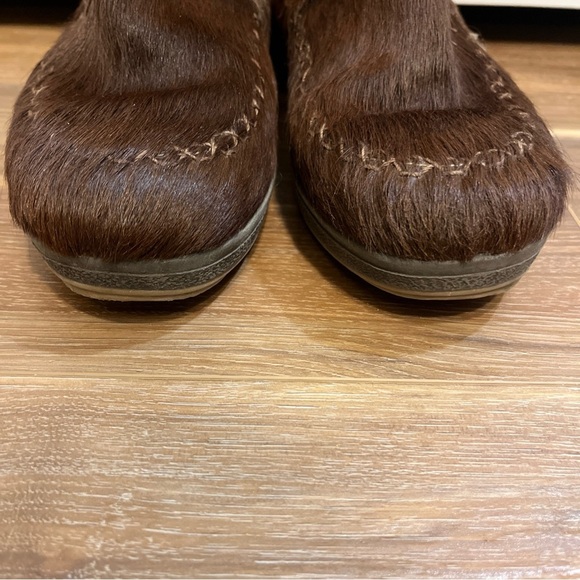 Tecnica Shoes Womens Size 10.5 41 Brown Hair Leather Fleece Lined Winter Boots - Picture 3 of 9